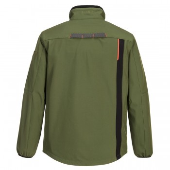 Veste T750 Softshell WX3 vert olive imper respirante doublée micro polaire dos