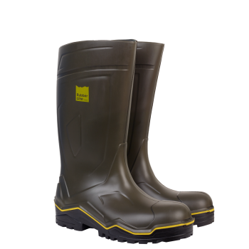 Botte de travail nouvelle génération RUBBER 04 verte SOLIDUR par 2