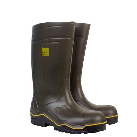 Botte de travail nouvelle génération RUBBER 04 verte SOLIDUR