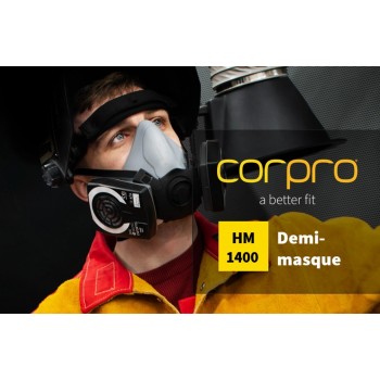 HM1400 demi masque taille M CORPRO sans cartouches