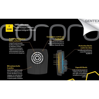 Filtre A2P3R pour 1400 ou 1600 CORPRO