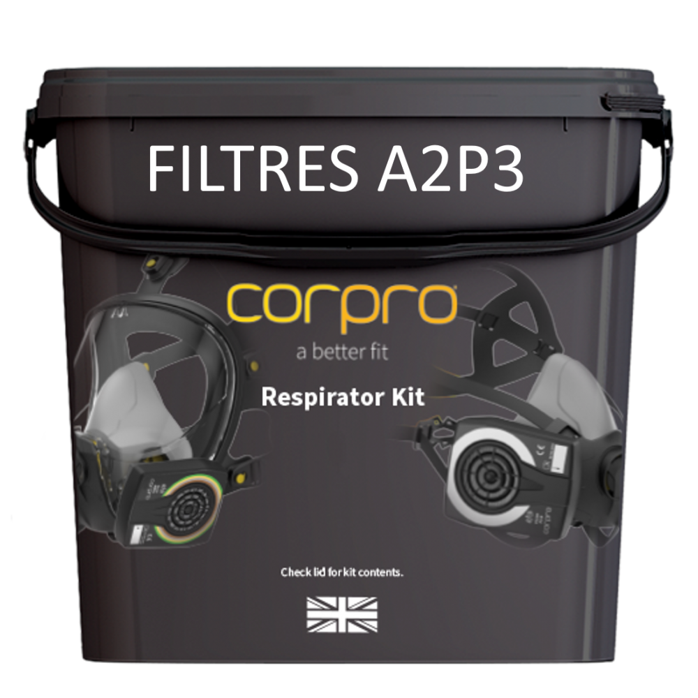 KIT FFM 1600 masque complet CORPRO avec filtres poussières P3R