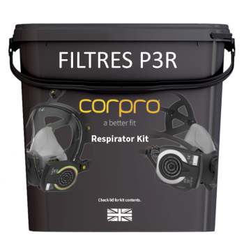 KIT masque complet 1600 CORPRO avec filtres poussières P3R