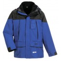 Parka de travail 3 en 1 hiver et mi saison froid et pluie twister bleu