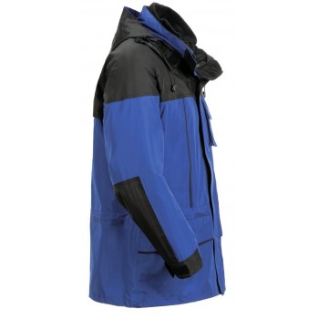 Parka de travail 3 en 1 hiver et mi saison froid et pluie twister bleu profil