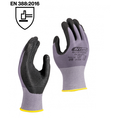 Gant tachnique enduit mousse de nitrile 4132 NOVA PU005 NT PRO