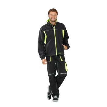 Veste de travail Softshell BASALT NEON PLANAM 6290 anthracite jaune