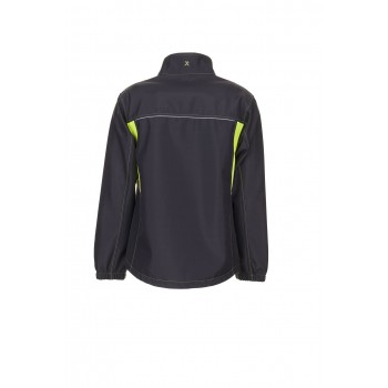 Veste de travail Softshell BASALT NEON PLANAM 6290 anthracite jaune dos
