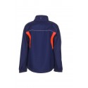 Veste de travail Softshell BASALT NEON PLANAM 6291 marine orange dos
