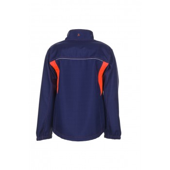 Veste de travail Softshell BASALT NEON PLANAM 6291 marine orange dos