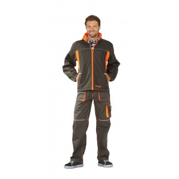 Veste de travail Softshell BASALT NEON PLANAM 6292 vert olive orange