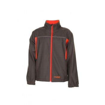 Veste de travail Softshell BASALT NEON PLANAM 6291 marine orange face