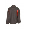 Veste de travail Softshell BASALT NEON PLANAM 6291 marine orange dos