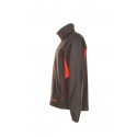 Veste de travail Softshell BASALT NEON PLANAM 6291 marine orange profil 2