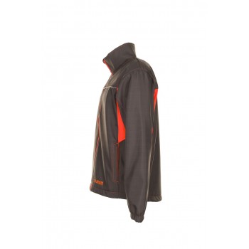 Veste de travail Softshell BASALT NEON PLANAM 6291 marine orange profil 2