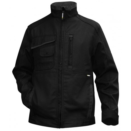 Veste de Travail canvas KENT Noir/Gris 65% P 35 % C 295 gr DASSY