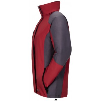 Veste Femme 3 en 1 avec polaire amovible Shape rouge gris planam profil
