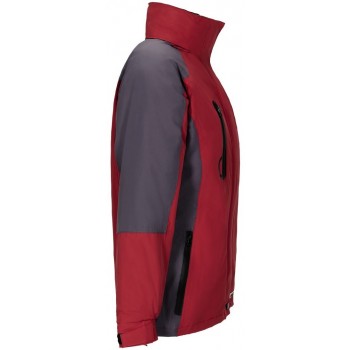 Veste Femme 3 en 1 avec polaire amovible Shape rouge gris planam profil