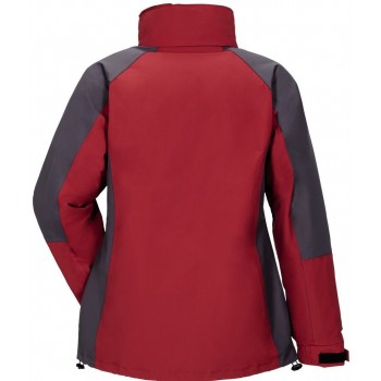 Veste Femme 3 en 1 avec polaire amovible Shape rouge gris planam dos