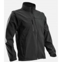 Veste softshell 2 en 1 noire imperméable, respirante, coupe vent