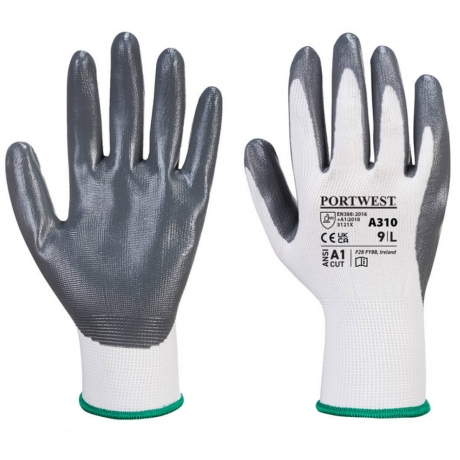Gants manutention nylon enduit nitrile A310PW