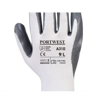 Gants manutention nylon enduit nitrile A310PW dos