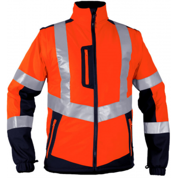 Gilet softshell manches amovibles classe 2 orange