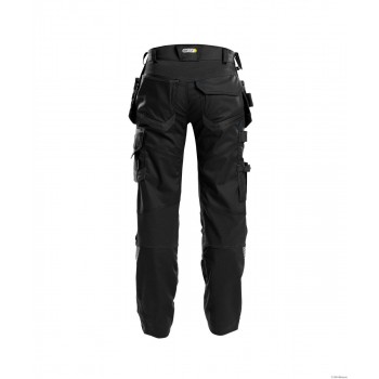 Pantalon de travail FLUX stretch D-Flex DASSY marine noir dos
