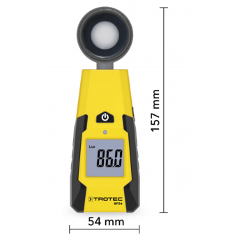 Luxmètre BF06 TROTEC plage 0 - 40.000 lx dimension