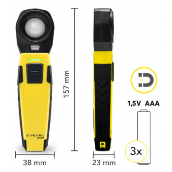 Luxmètre BF06WP pour smartphone plage 0 - 40.000 lx dimension