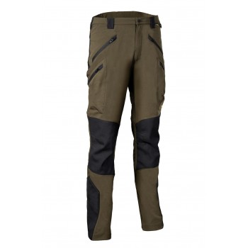 Pantalon ultra souple en stretch COFRA VELTEN taupe noir