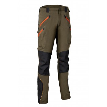 Pantalon ultra souple en stretch COFRA VELTEN taupe orange