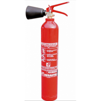 Extincteur CO2 2 kg - risques électriques gaz carbonique