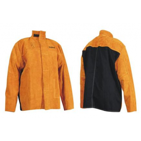 Veste soudeur en cuir coutures kevlar dos ignifugé WELTEK