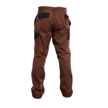 Pantalon TYPHON LENNY chocolat /noir PBV dos