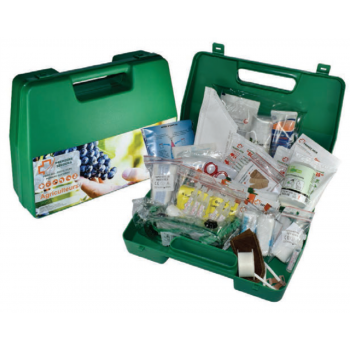 Trousse de secours AGRICULTURE jusqu'à 10 personnes FRANCE NEIR