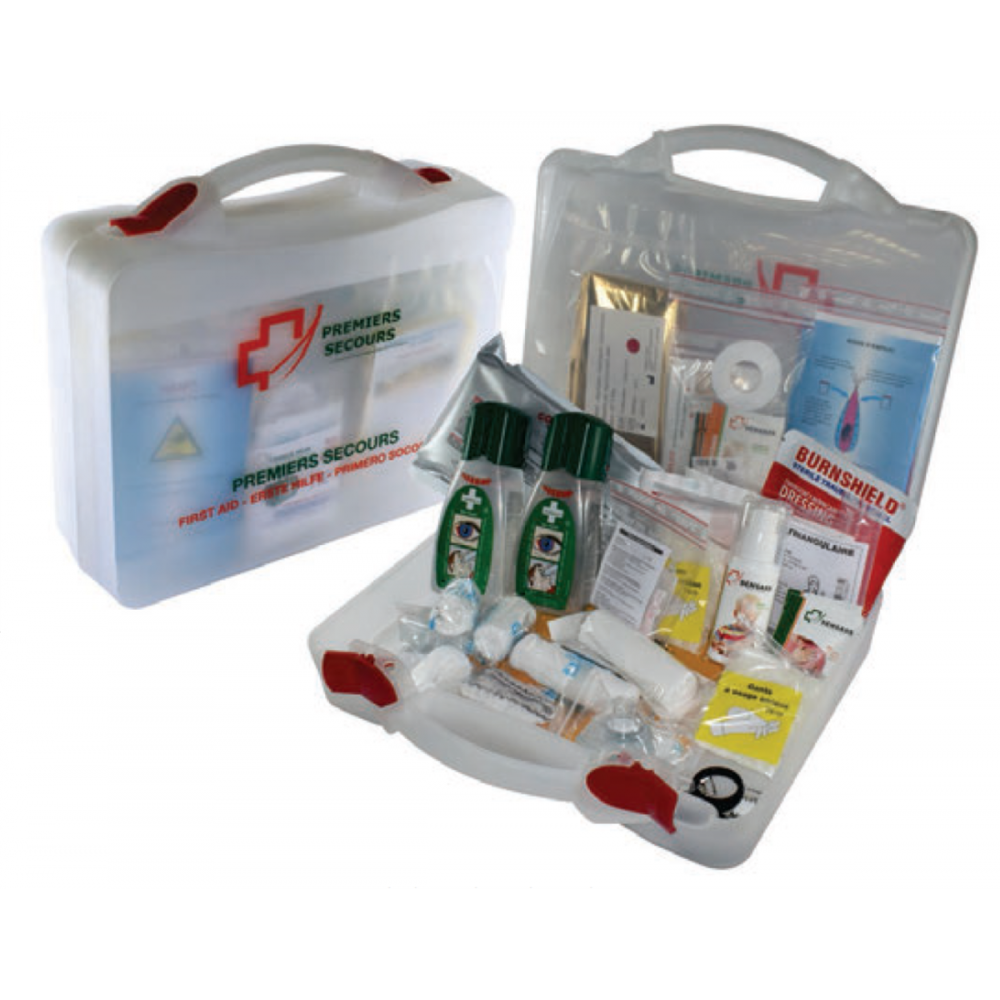 Trousse de secours CHIMIE 25 personnes FRANCE NEIR