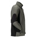 Veste doudoune froid travail et loisir homme AIR vert noir profil