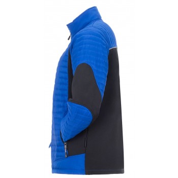 Veste doudoune froid travail et loisir homme AIR bleu noir profil