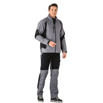 Veste doudoune froid travail et loisir homme AIR gris noir