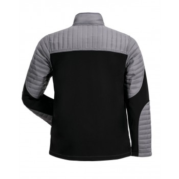 Veste doudoune froid travail et loisir homme AIR gris noir dos