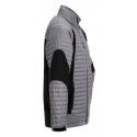 Veste doudoune froid travail et loisir homme AIR gris noir profil