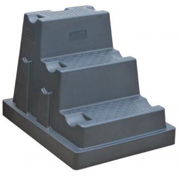 Escalier mobile rigide 3 marches milieu humide LA GEE