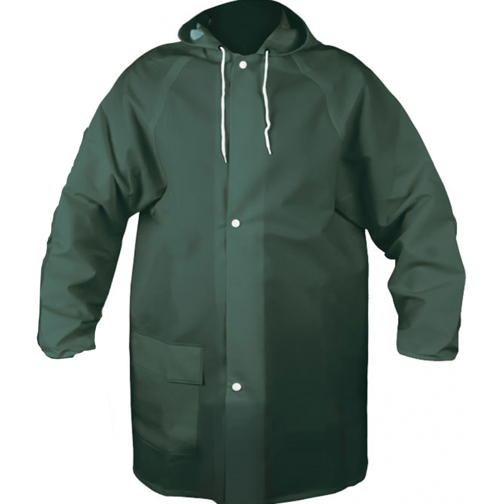 Veste de pluie verte imperméable résitante PTU 350 CHATARD