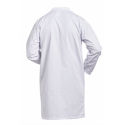 Blouse de travail coton homme à pression blanche PBV de dos