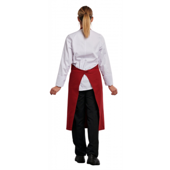 Tablier bavette coton 90 X 105 jardinage cuisine bordeaux