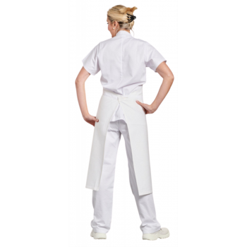 Tablier bavette coton 90 X 105 jardinage cuisine blanc