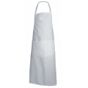 Tablier bavette coton 90 X 105 jardinage cuisine blanc