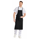 Tablier bavette coton 90 X 105 jardinage cuisine noir