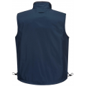 Gilet body warmer sans manche multi poche Réversible PORTWEST dos marine
